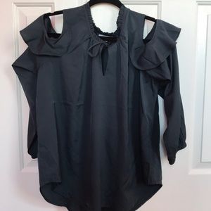 Cold shoulder long sleeve top